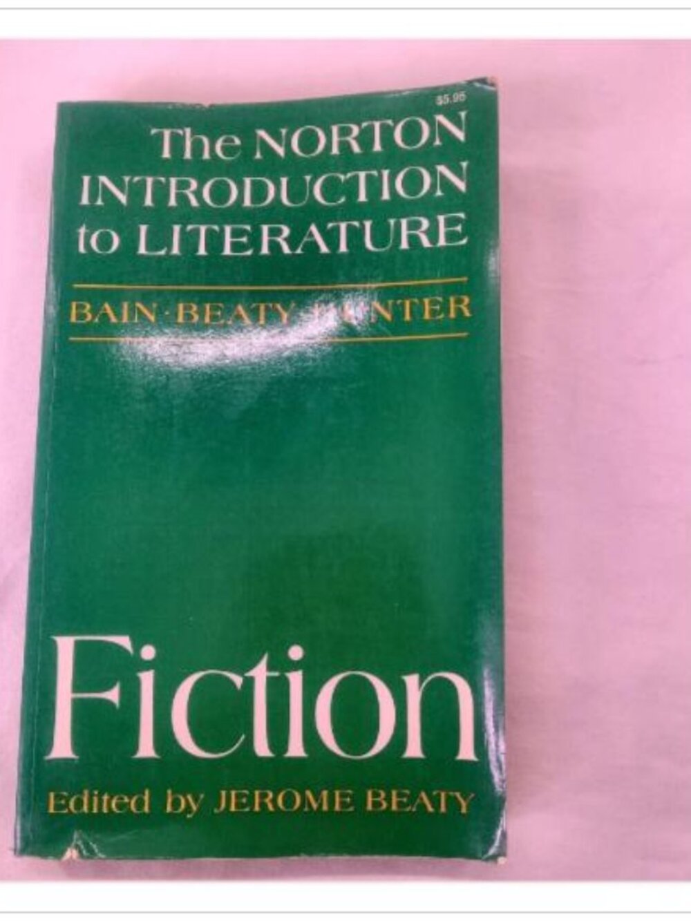 The Norton Introduction to Literature: Fiction 1973 Paperback Book Vintage Read